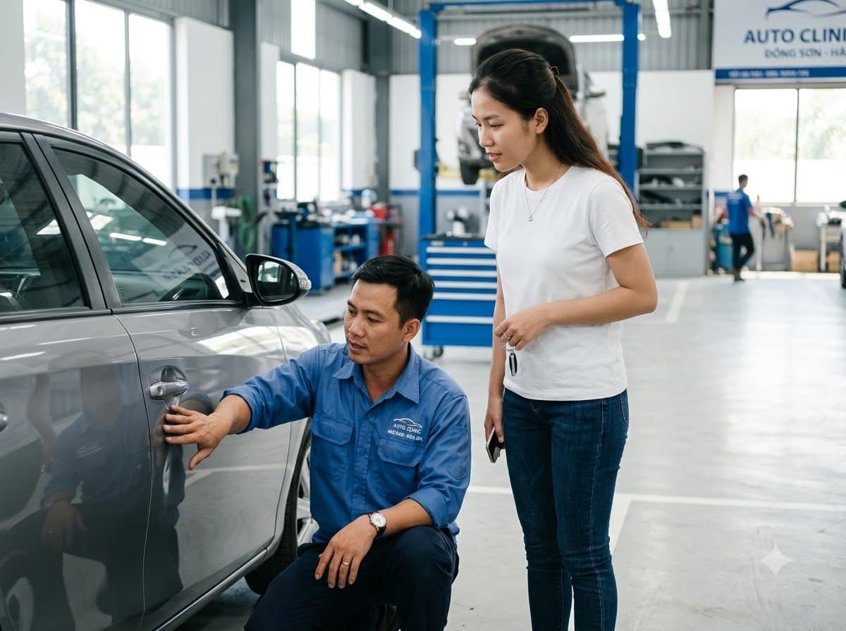 Sửa Móp Xe Ô Tô Giá Bao Nhiêu? Bảng Chi Phí Dặm Vá Sơn 2026