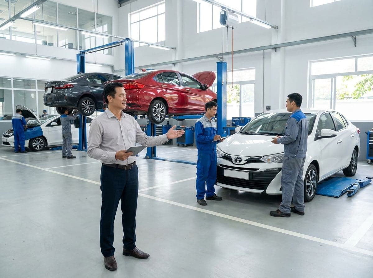 Upsell Dịch Vụ Garage Ô Tô: Tăng Doanh Thu Mỗi Lượt Khách